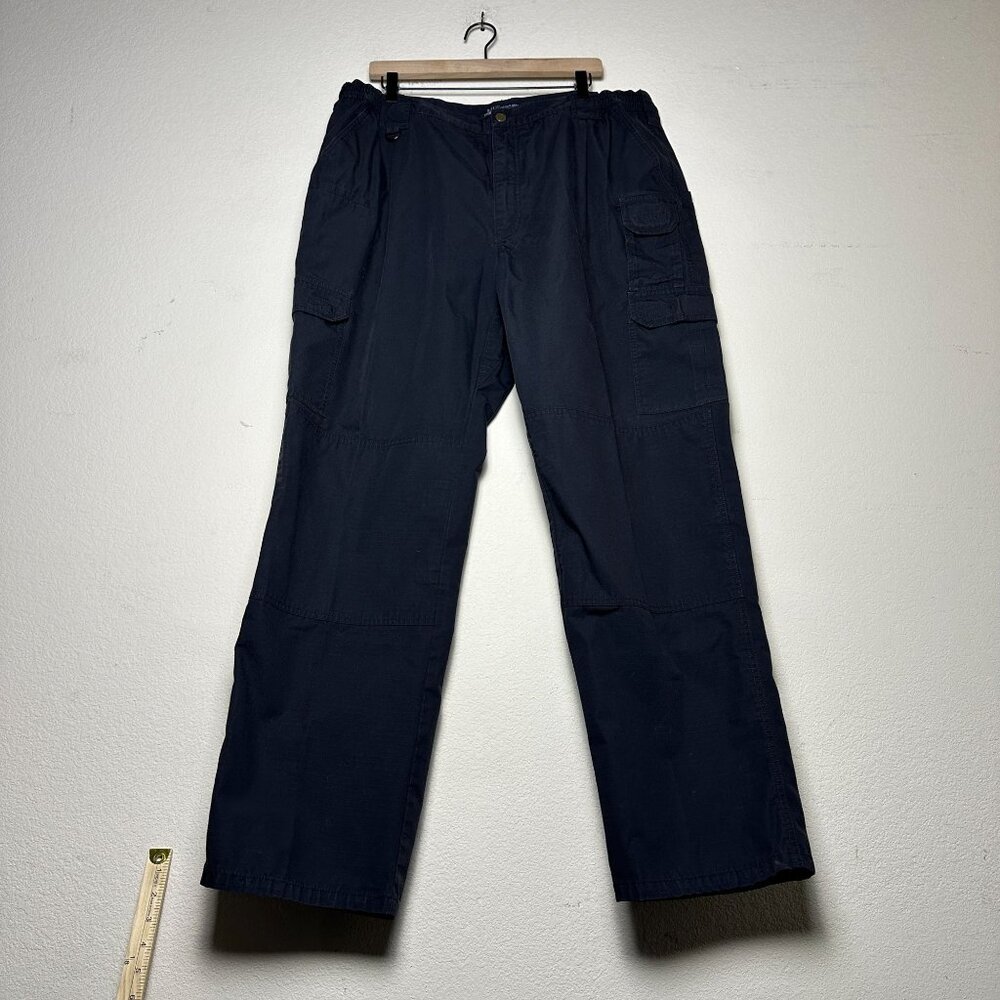 5.11 Tactical Cargo Pant Men 40x34 Black Tech Ripstop Utility Gorp Twill Durable